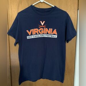 Men’s Virginia Cavaliers Navy Blue T-Shirt, men’s size medium.